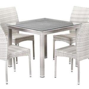 Обеденная группа T257C/Y376A-W85-90x90 4Pcs Latte